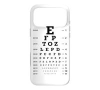Snellen Eye Chart Vision Test Optometry Aesthetic 20/20 Case for iPhone 17 Pro Max