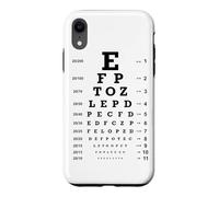 Snellen Eye Chart Vision Test Optometry Aesthetic 20/20 Case for iPhone XR