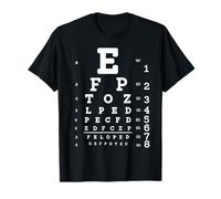 Snellen Test Chart Optometry Eye Exam T Shirt - Unisex T-Shirt