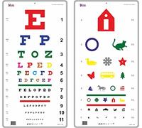 Snellen Traditional & Kindergarten Color Distance Vision Eye Chart 20 Ft