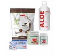 SNEP Detox Program Aloe Drink 7 fruit+ Realcomplex + The mix + Cacao + Shaker