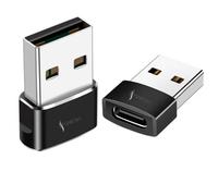 SNESH 2Pack USB-C Female to USB Male Adapter, USB C to USB A Adapter Compatible with Mbook, Notebook, Tablet, Smartphon