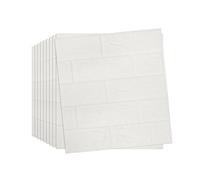 Snewvie 3D Brick Wallpaper, 35×38CM DIY Self Adhesive Wall Tiles, Waterproof,Masonry Effect, Home Decoration, 3D Wall Panel,Suitable for Kitchen, Bathroom, Living Room,60PCS