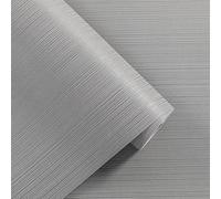 Snewvie Grey Wallpaper Plain Fine Stripes Plain Stripes Textured Design Wallpaper for Living Room Bedroom TV Background Dining Room Lounge Hallway