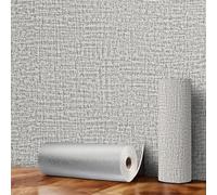 Snewvie Self Adhesive Thermal Insulation Wallpaper,Grey Sticky Textured Wallpaper,4 Roll=60 sq.ft 3mm Thicken 3D Wall Panels for Ceilings Bedroom Livingroom,Thermal Wallpapers for Cold Walls