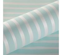 Snewvie Striped Wallpaper Blue Plain Textured Wallpaper Non-Woven 3D Embossed Glitter Geometric Wall Paper for Bedroom Living Room Lounge Hallway Stairs,950 * 53cm