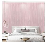 Snewvie Striped Wallpaper Plain Textured Wallpaper Non-Woven 3D Embossed Glitter Geometric Wall Paper for Bedroom Adults Teenager Living Room Lounge Hallway Stairs