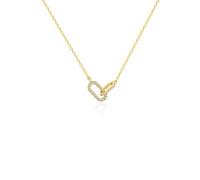 SNGIA Women's 18K Gold Plated Pendant Necklace Cubic Zirconia Crystal Enamel Tiger Eye Heart Evil Eye Flower Butterfly Bar Charm Necklace Dainty Statement Jewelry for Women