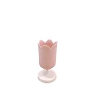 SNGUOQ Tulips Storage Bucket Pen Holder Plastic Storage Tank Cup Makeup Brush Holder Desktop Storage Organizer Students Stationery For Desk Office，School(Pink)