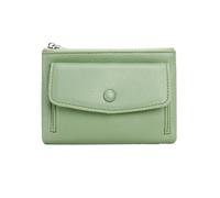 SNGUOQ Women's Wallet Leather Short Double Zippered Simple Solid Color Large Capacity Bag with Coin Pocket for Dinner Parties,Vacations(Light Green)