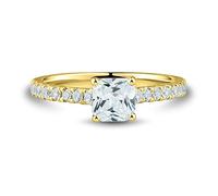 SNHHNSW 1-1/8ct.tw.Moissanite Solitaire Ring Engagement Ring Wedding Band,Anniversary Valentine Jewerly Gift Bridal Ring-10K 14k -Yellow Rose White Ring