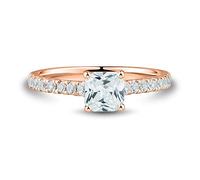 SNHHNSW 1-1/8ct.tw.Moissanite Solitaire Ring Engagement Ring Wedding Band,Anniversary Valentine Jewerly Gift Bridal Ring-10K 14k -Yellow Rose White Ring