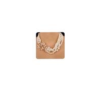 SNHHNSW 1920s Faux Pearl Necklace with Earrings White Stone en Beads Crystal Statement Collar Bib Necklace for Women (Style 3)