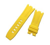 SNHHNSW 28mm Zwart Blue 15703 Nature Rubber Silicone Watchband Men Watch Strap Band Compatible with AP and Piguet Belt Logo Tools