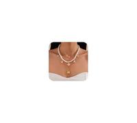 SNHHNSW 3Pcs Starfish Pendant Necklace for Women Summer Jewelry Conch Seashell Necklace Trendy Pearl Choker Necklaces Beach Jewelry