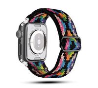 SNHHNSW Applicable to watch straps with elastic one-piece weaving For iwatch straps with eight-shaped buckle single loop Nylon strap