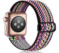 SNHHNSW Applicable to watch straps with elastic one-piece weaving For iwatch straps with eight-shaped buckle single loop Nylon strap