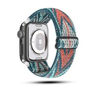 SNHHNSW Applicable to watch straps with elastic one-piece weaving For iwatch straps with eight-shaped buckle single loop Nylon strap