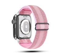 SNHHNSW Applicable to watch straps with elastic one-piece weaving For iwatch straps with eight-shaped buckle single loop Nylon strap