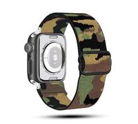 SNHHNSW Applicable to watch straps with elastic one-piece weaving For iwatch straps with eight-shaped buckle single loop Nylon strap