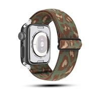 SNHHNSW Applicable to watch straps with elastic one-piece weaving For iwatch straps with eight-shaped buckle single loop Nylon strap