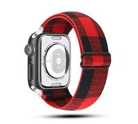 SNHHNSW Applicable to watch straps with elastic one-piece weaving For iwatch straps with eight-shaped buckle single loop Nylon strap