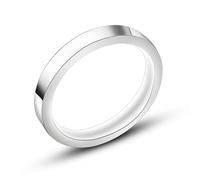 SNHHNSW Black Male Wedding Ring, Stainless Steel Rings Men Narrow 3Mm Ring