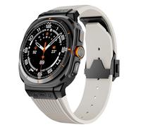 SNHHNSW Bracelet de luxe en Silicone à extrémité incurvée en métal, Watch 7 Ultra 47mm, Bracelet Sport 7 Ultra 47mm, sans espaces