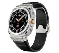SNHHNSW Bracelet de luxe en Silicone à extrémité incurvée en métal, Watch 7 Ultra 47mm, Bracelet Sport 7 Ultra 47mm, sans espaces