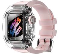 SNHHNSW Bracelet de montre en silicone transparent, 8 7 6 5 4 SE, kit de remplacement montre de sport 44 mm 45 mm