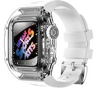 SNHHNSW Bracelet de montre en silicone transparent, 8 7 6 5 4 SE, kit de remplacement montre de sport 44 mm 45 mm