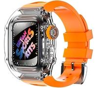 SNHHNSW Bracelet de montre en silicone transparent, 8 7 6 5 4 SE, kit de remplacement montre de sport 44 mm 45 mm