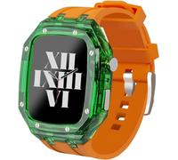 SNHHNSW Bracelet de montre transparent en caoutchouc, 44 mm 45 mm, kit de bracelet de montre transparent, iWatch Series 9/8/7/6/5/4/SE