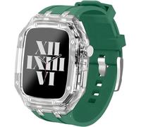 SNHHNSW Bracelet de montre transparent en caoutchouc, 44 mm 45 mm, kit de bracelet de montre transparent, iWatch Series 9/8/7/6/5/4/SE