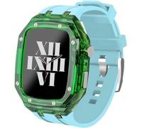 SNHHNSW Bracelet de montre transparent en caoutchouc, 44 mm 45 mm, kit de bracelet de montre transparent, iWatch Series 9/8/7/6/5/4/SE