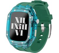 SNHHNSW Bracelet de montre transparent en caoutchouc, 44 mm 45 mm, kit de bracelet de montre transparent, iWatch Series 9/8/7/6/5/4/SE