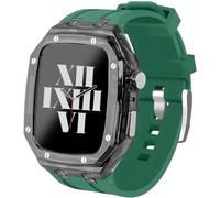 SNHHNSW Bracelet de montre transparent en caoutchouc, 44 mm 45 mm, kit de bracelet de montre transparent, iWatch Series 9/8/7/6/5/4/SE