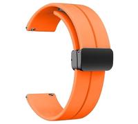 SNHHNSW Bracelets en silicone de 20 mm et 22 mm, bracelets de montre de sport à dégagement rapide avec boucle pliante magnétique hommes et femmes