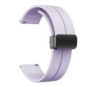SNHHNSW Bracelets en silicone de 20 mm et 22 mm, bracelets de montre de sport à dégagement rapide avec boucle pliante magnétique hommes et femmes