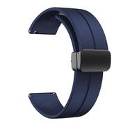 SNHHNSW Bracelets en silicone de 20 mm et 22 mm, bracelets de montre de sport à dégagement rapide avec boucle pliante magnétique hommes et femmes