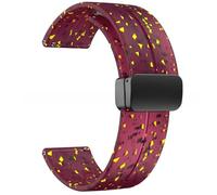 SNHHNSW Bracelets en silicone de 20 mm et 22 mm, bracelets de montre de sport à dégagement rapide avec boucle pliante magnétique hommes et femmes