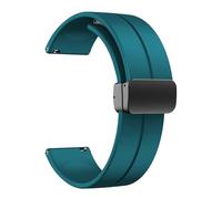 SNHHNSW Bracelets en silicone de 20 mm et 22 mm, bracelets de montre de sport à dégagement rapide avec boucle pliante magnétique hommes et femmes