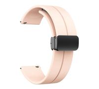 SNHHNSW Bracelets en silicone de 20 mm et 22 mm, bracelets de montre de sport à dégagement rapide avec boucle pliante magnétique hommes et femmes