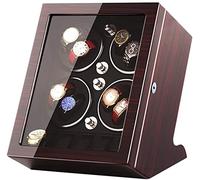 SNHHNSW Chandelier Watch Winder Storage Box for Winding 8 Automatic Watches and 5 Watch Storage Space Wood Shell Piano Paint Exterior Accessories (Color : Black) Chandelier