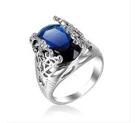SNHHNSW Oval Cut Ring Real Aaa Zircon Engagement Wedding Band For Women Party
