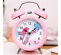 SNHHNSW Super Loud Sound Small Alarm Clock Mute Bedside Luminous Alarm Clock Bedroom Clock3 Inches 4 Inches (Color : C Size : 4 inches) (B 3 inches)