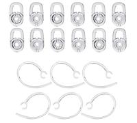 SNHTLS Replacement Silicone Ear Tips Compatible with Plantronics M155 M165 M1100 M100 M55 M28 M25 Headphones Ear Bud Replacement Pieces Ear Bud Tips Replacement Tips Large Size