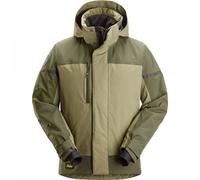 Snickers 1112 AllroundWork Waterproof Insulated Jacket Khaki Green/Dar XS