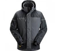Snickers 1112 AllroundWork Waterproof Insulated Jacket Steel Grey/Dark XL