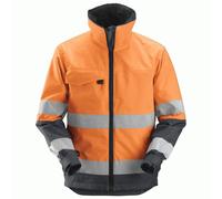 Snickers Core High-Vis Insulated Jacket Class 3 - High Vis Orange/Steel Grey - XS Regular